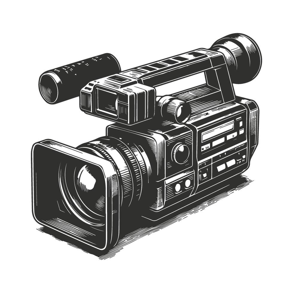 Classic Film Slide Camera Design vector