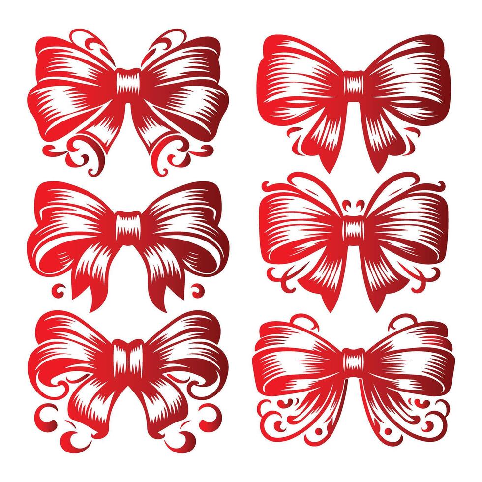 Set of Blank Ribbon Banners vector