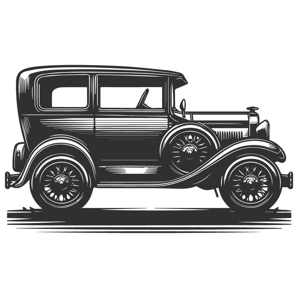 Elegant Vintage Car Backdrops vector