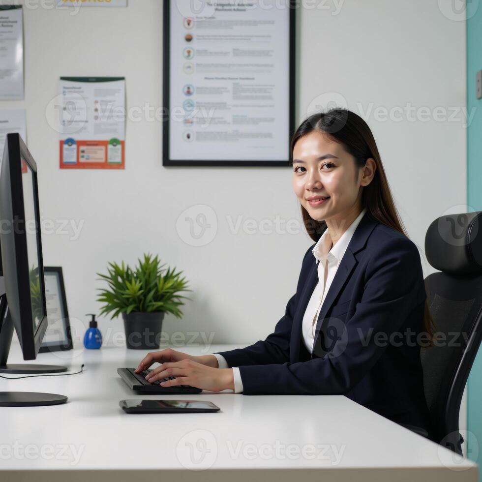 Virtual consultation with college advisor for planning academiccareer paths photo