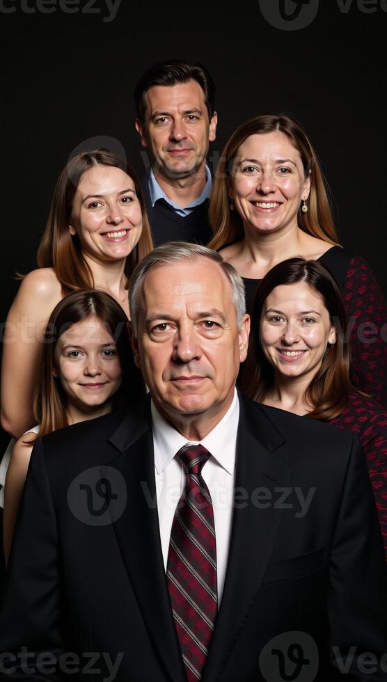 Family Tree Portrayal of people as interconnected branches on a familial tree photo