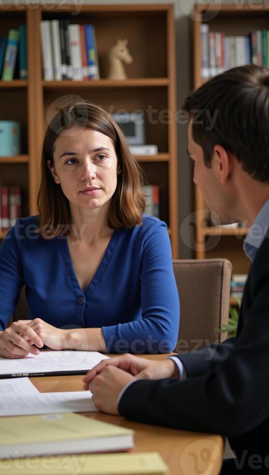 Student receives guidance from mentor during an ongoing session for academic growth and development photo