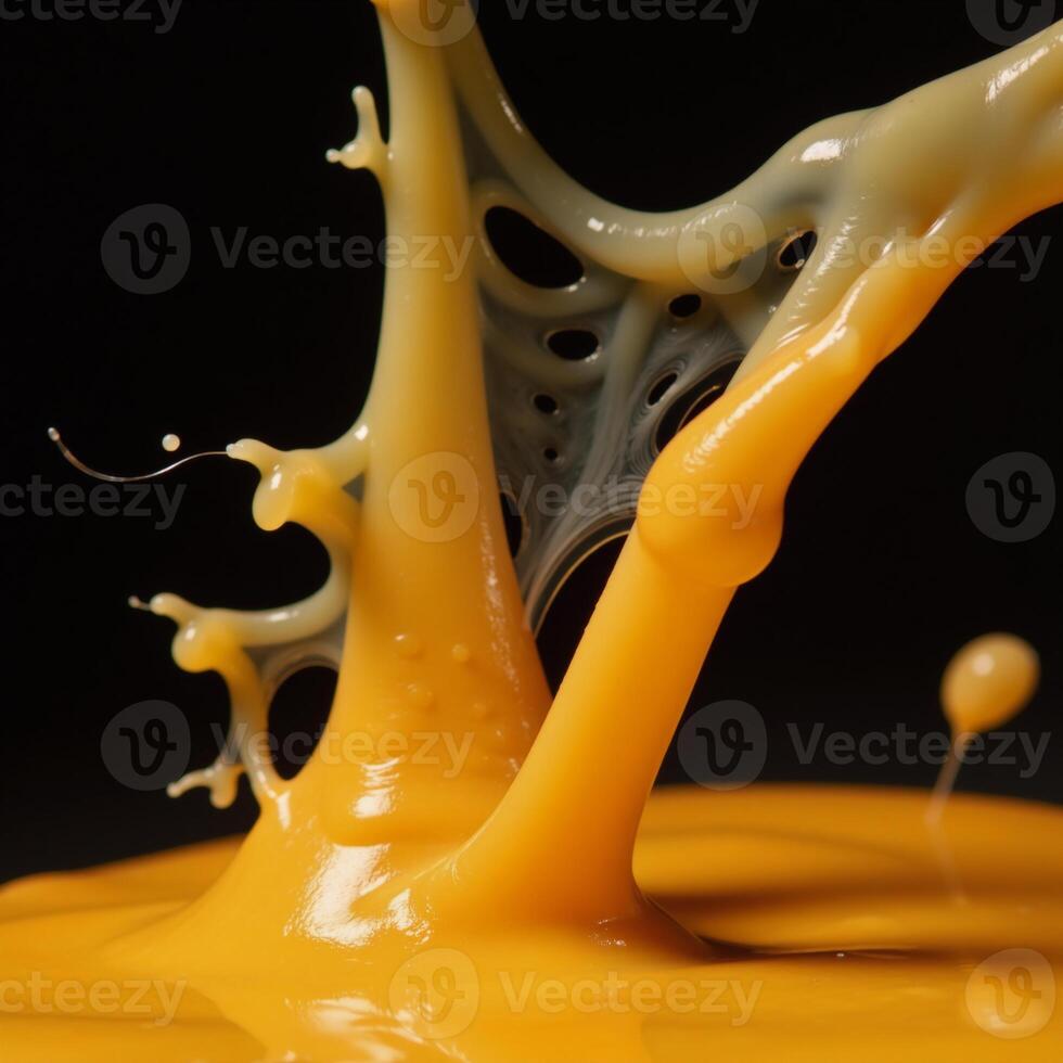 Cheese splatter silhouette cutout image photo