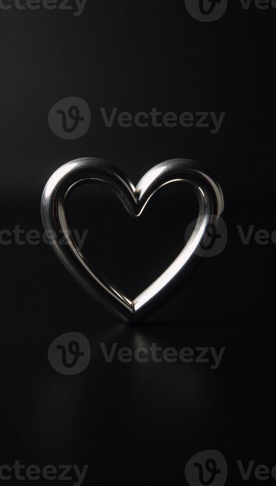 A love heart symbol icon with intricate details and highdefinition finishing touches photo