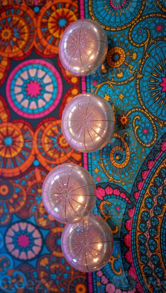 Vibrant abstract wallpaper featuring a shimmering flow of colorful sparks and shining highlights photo