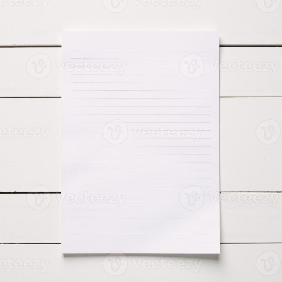 White shiplap farmhouse background for notebook with lined blank page design photo