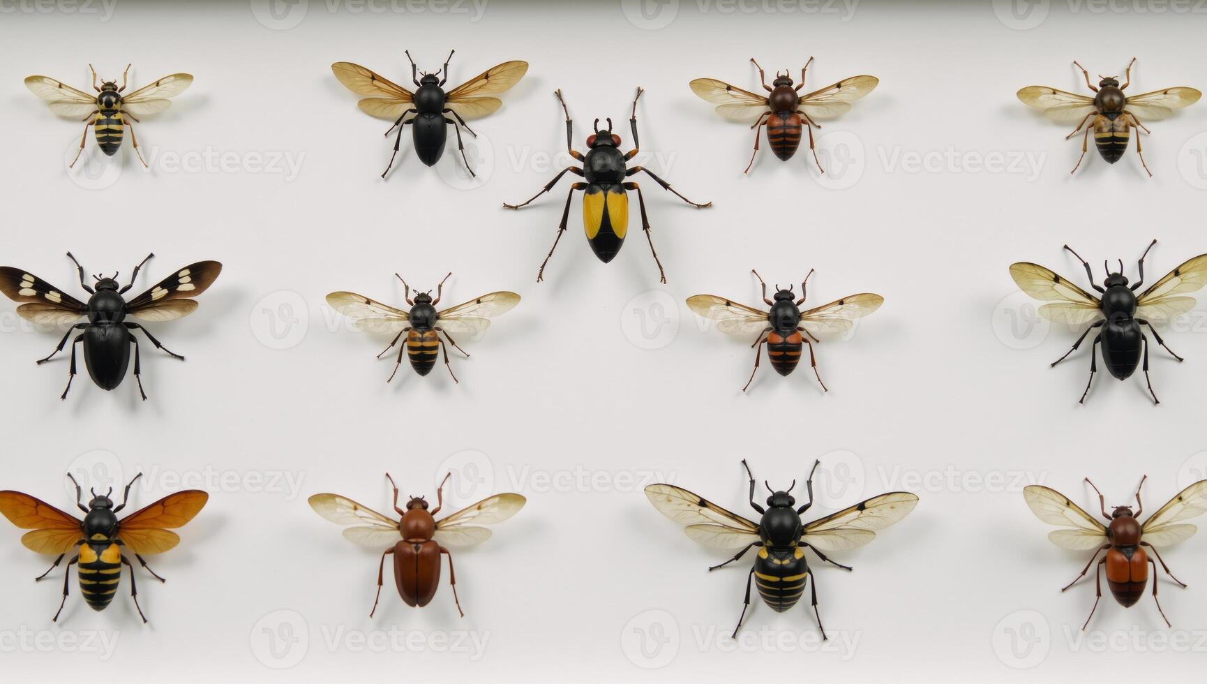 A visual guide for identifying various insect species based on physical characteristics photo