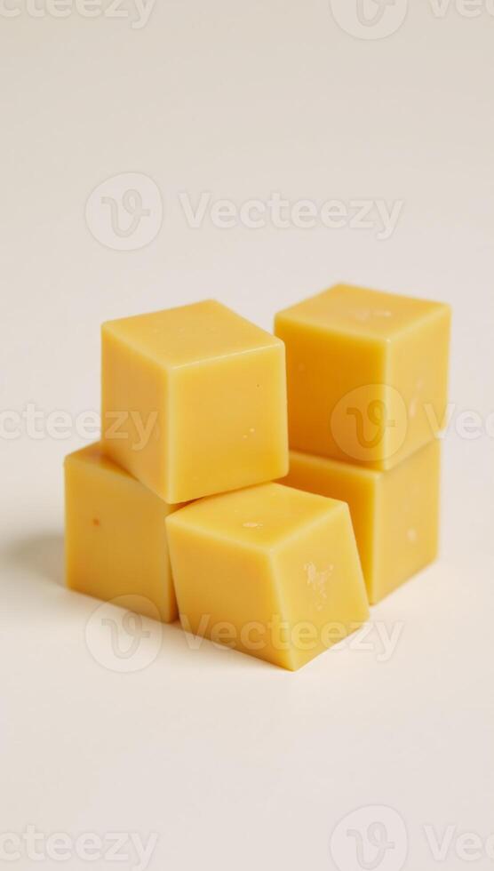 Cubed cheddar dairy cheese portion concise description for block cheese with cubed yellow cheddar pieces photo