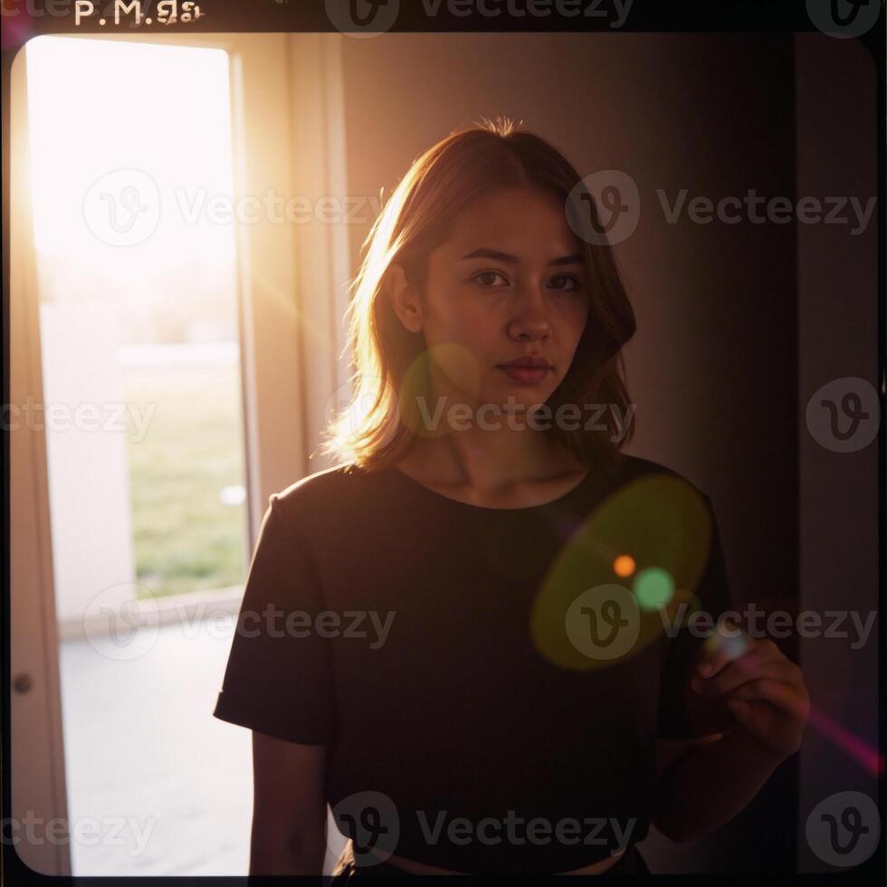 Photocopied texture on grained film with a flare effect backdrop photo