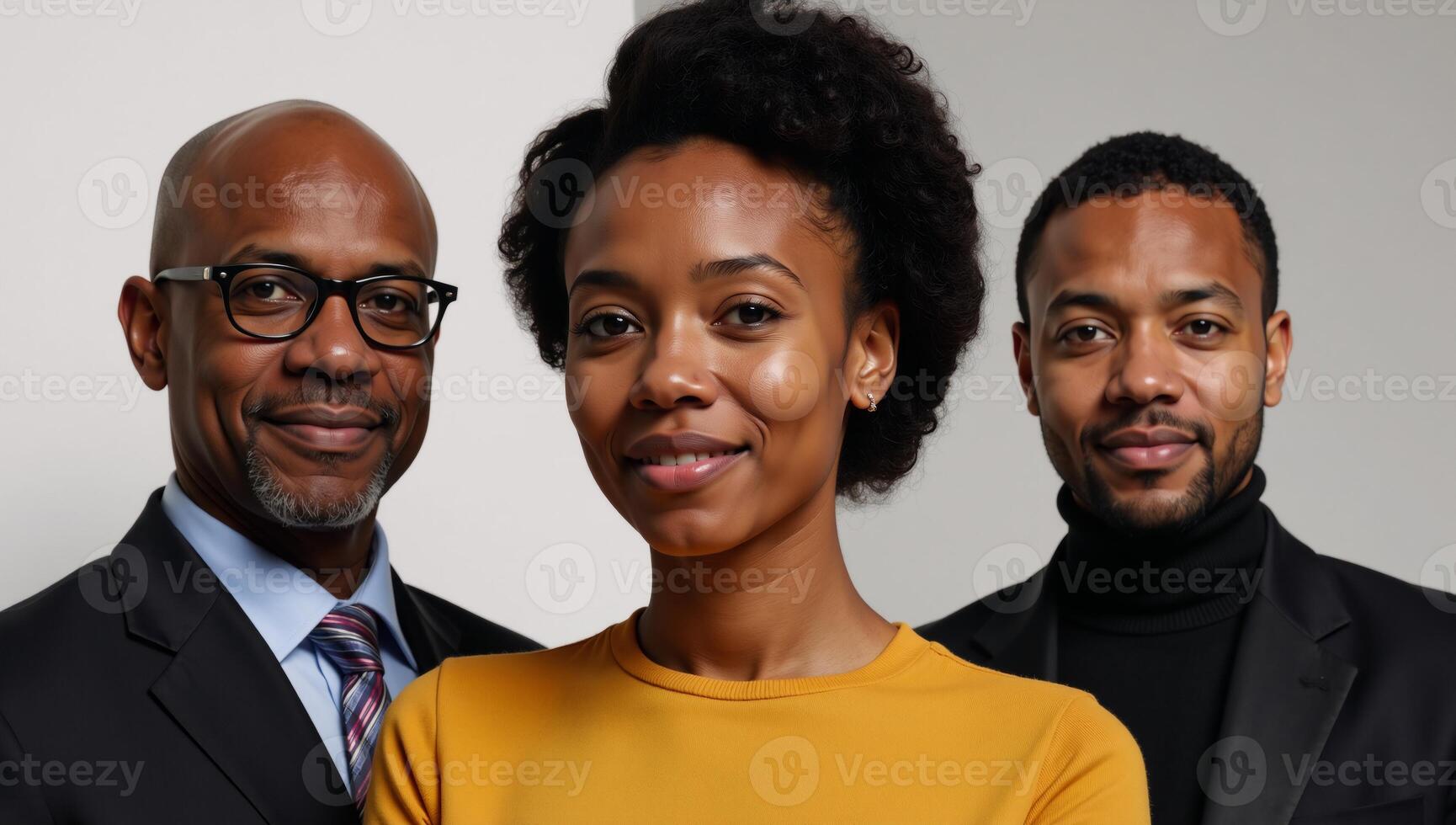 Portrait celebrating African American History during Black History Month photo