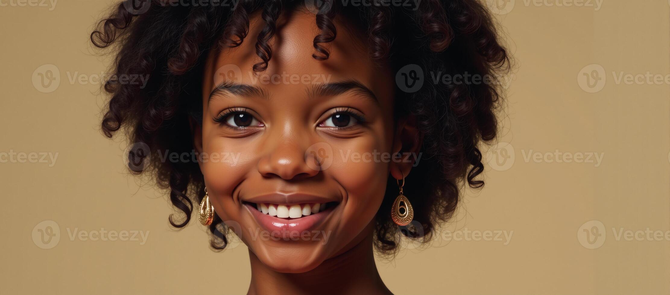 A captivating African American beauty depicted in an oil paintingvector style suitable for various print applications such as fabrics papers wallpapers and home decorations photo