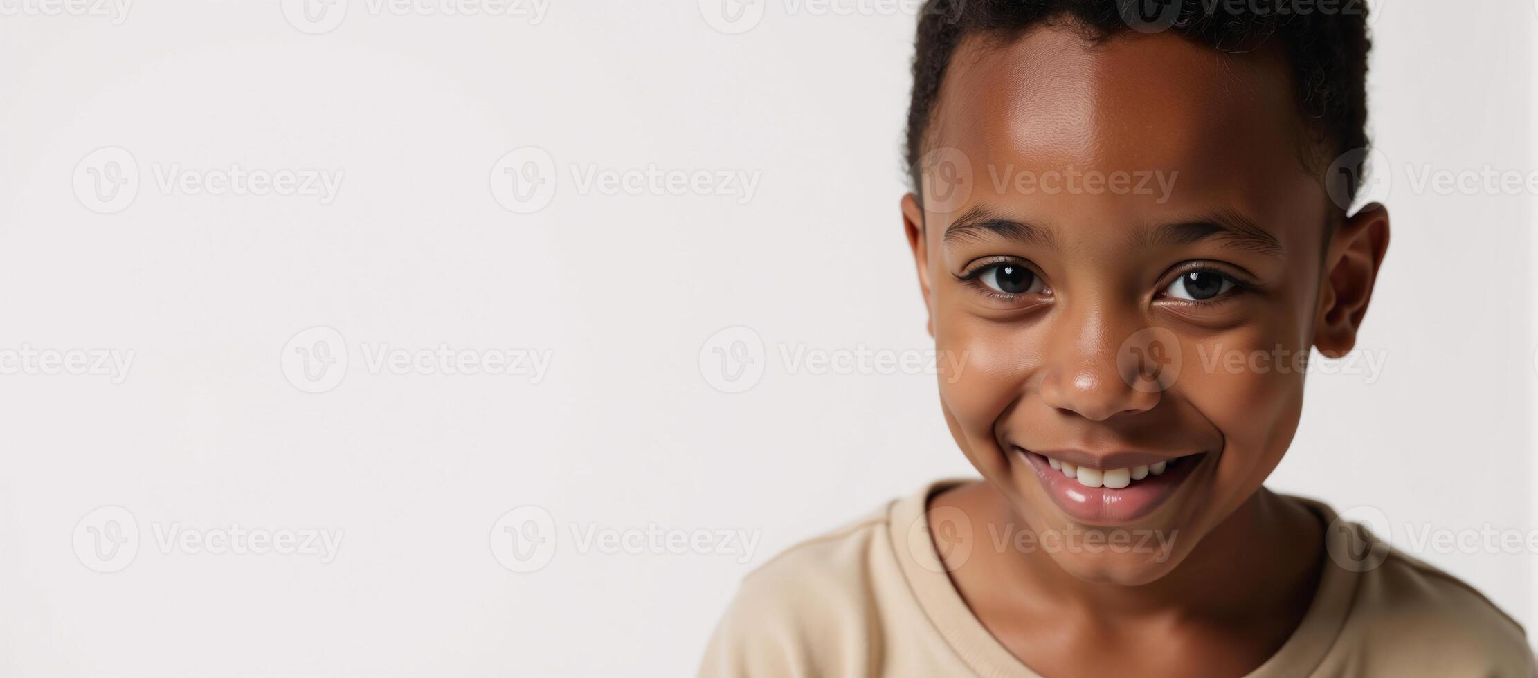 A smiling AfricanAmerican teenager photo