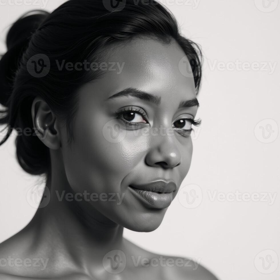 A portrait depicting an AfricanAmerican woman photo