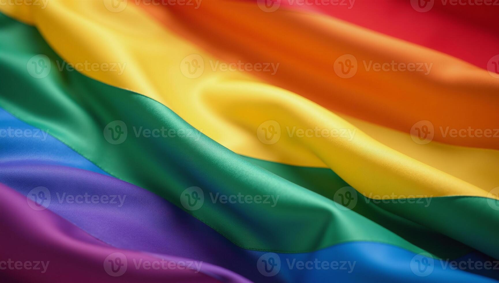 Vibrant Rainbow Flag showcasing smooth textures symbolizing Pride Unity for Gay Pride Month photo