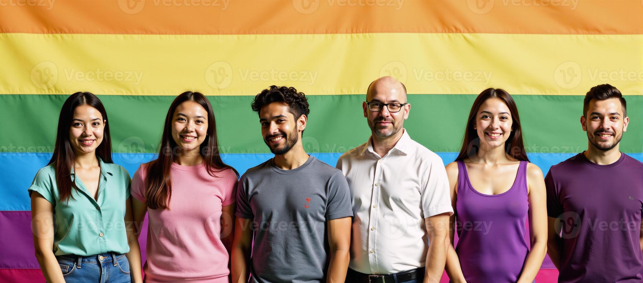 Queer Pride Month abstract backdrop featuring the LGBTQIA pride flag photo