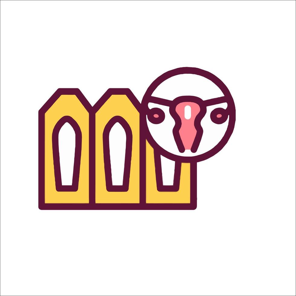 A cartoon bird is peeking out of a window vector