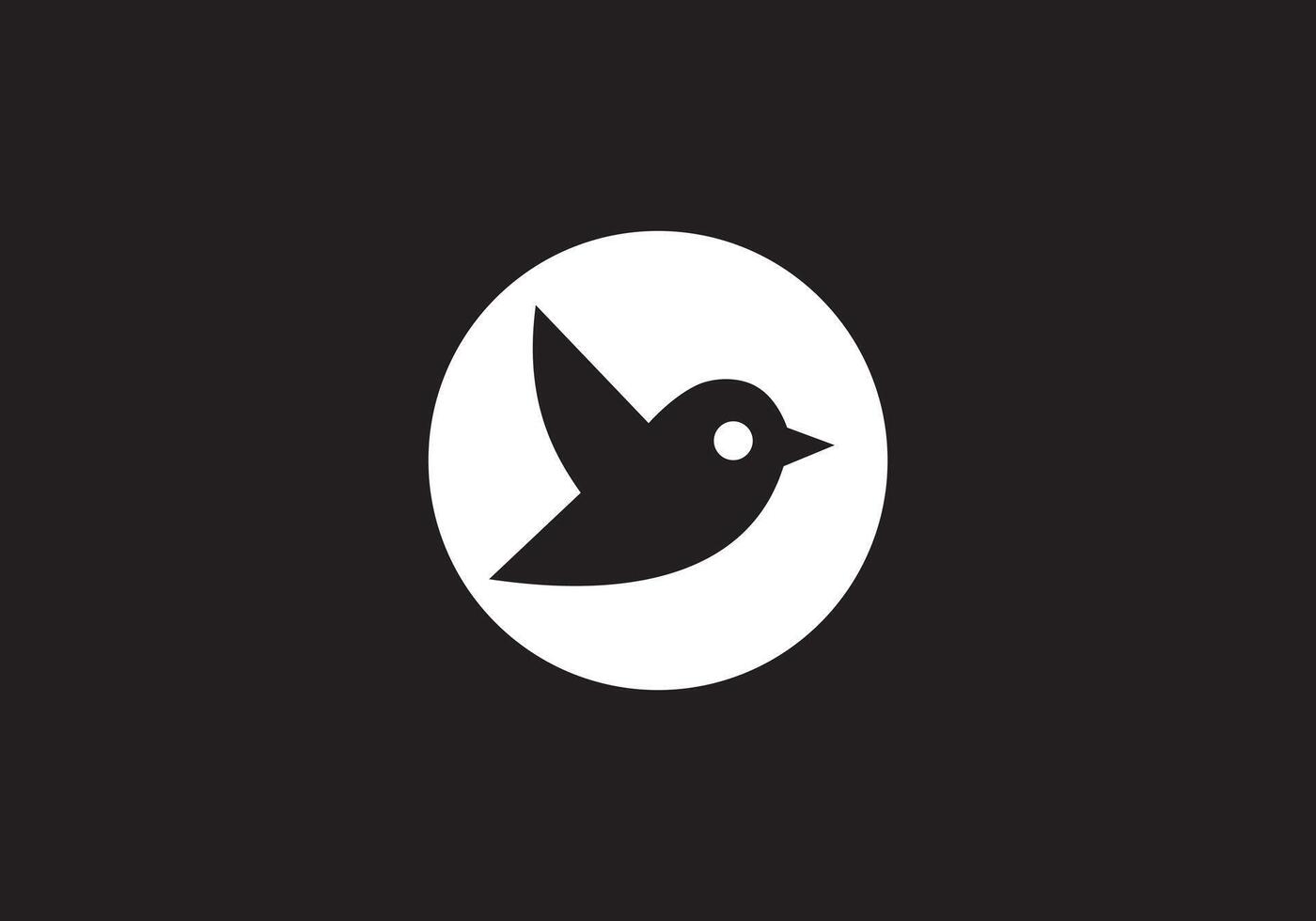 Sparrow and English capital letter logo design vector
