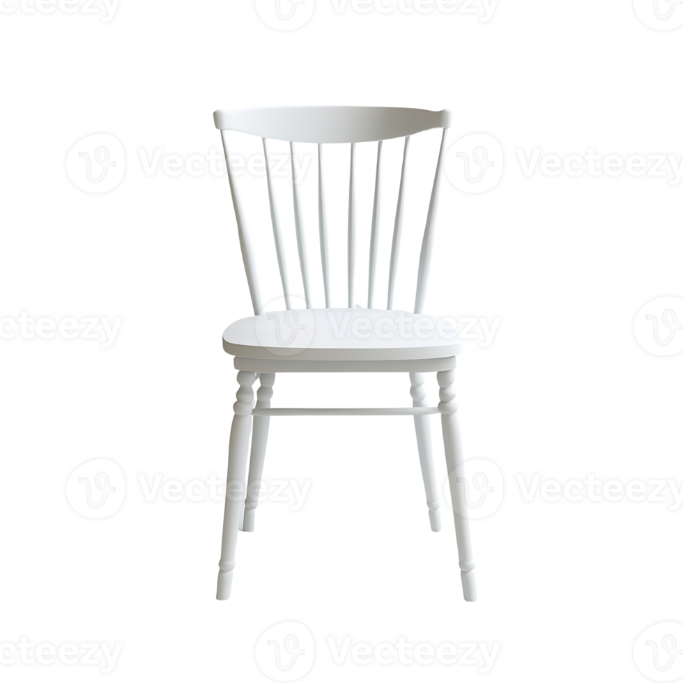 a white chair on a transparent background png