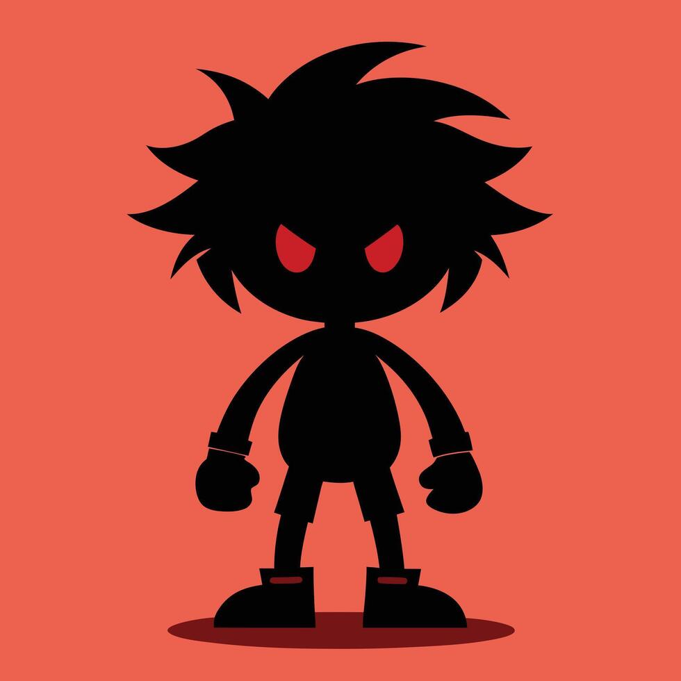 dibujos animados enojado cara ilustración. vector