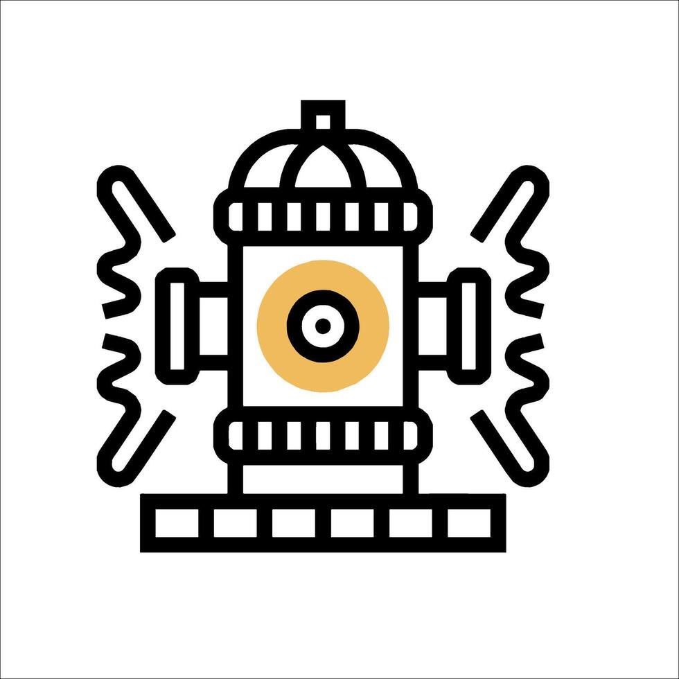 Fire hydrant icon illustration vector