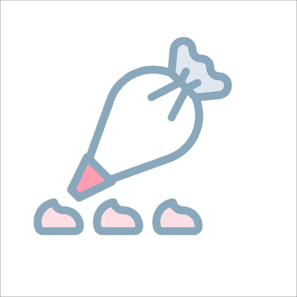 A bag of candy with a pink marker on it vector