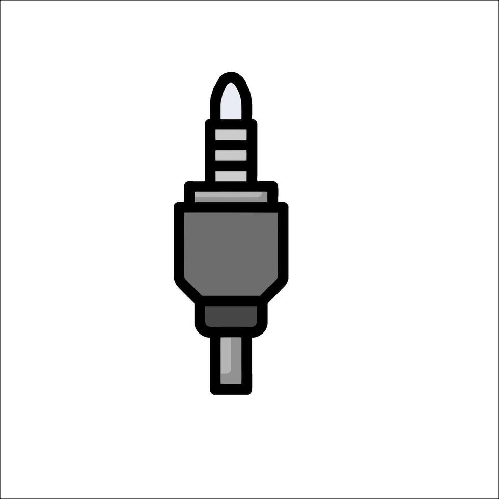 A black and white icon of a screw vector