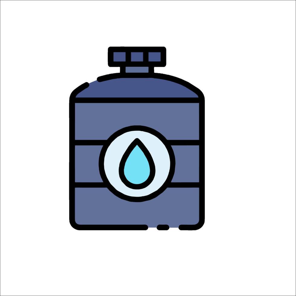 Water bottle icon illustration vector