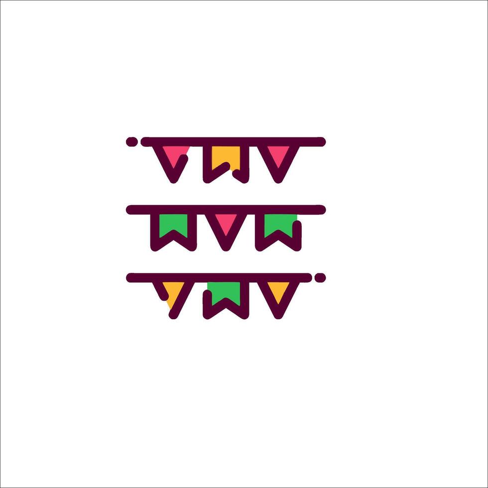 A colorful banner with a number on it vector