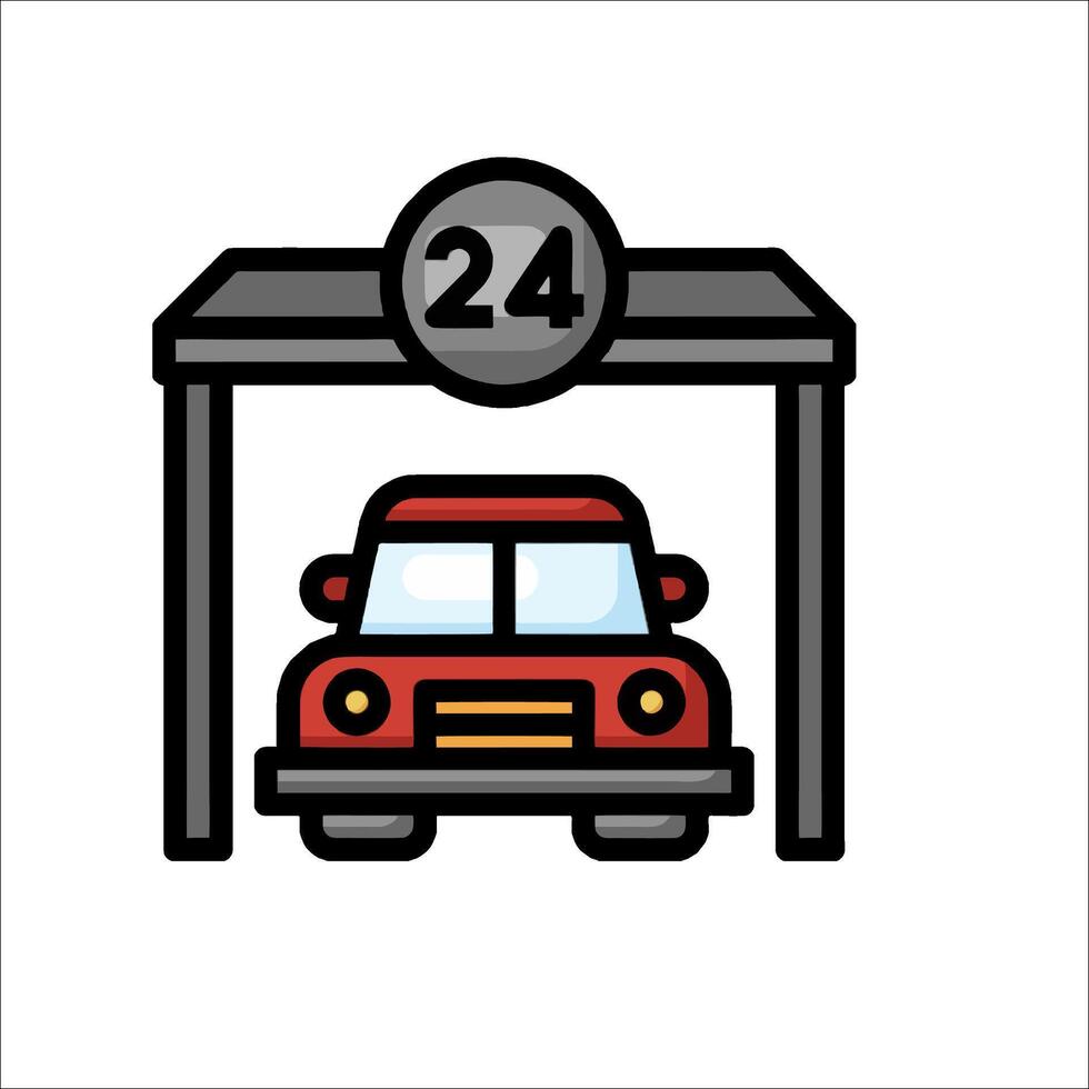 Car wash icon illustration vector