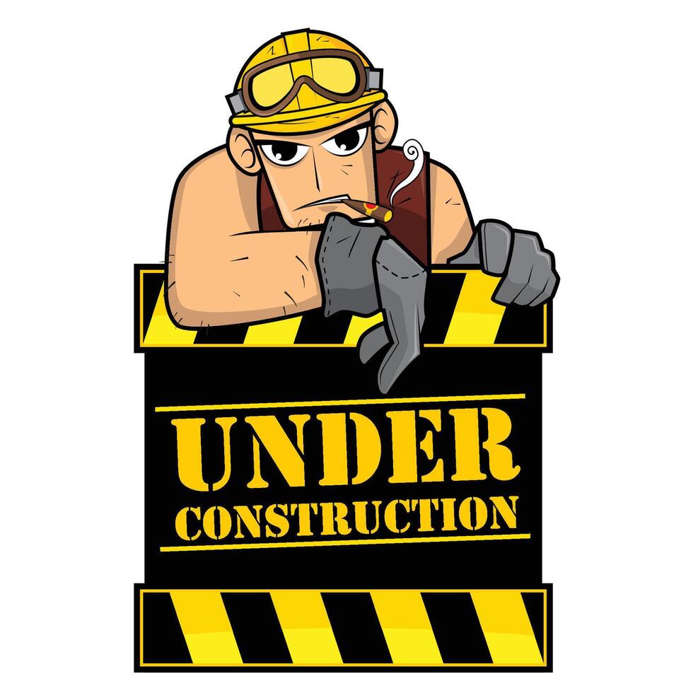 Under Construction Guy vector