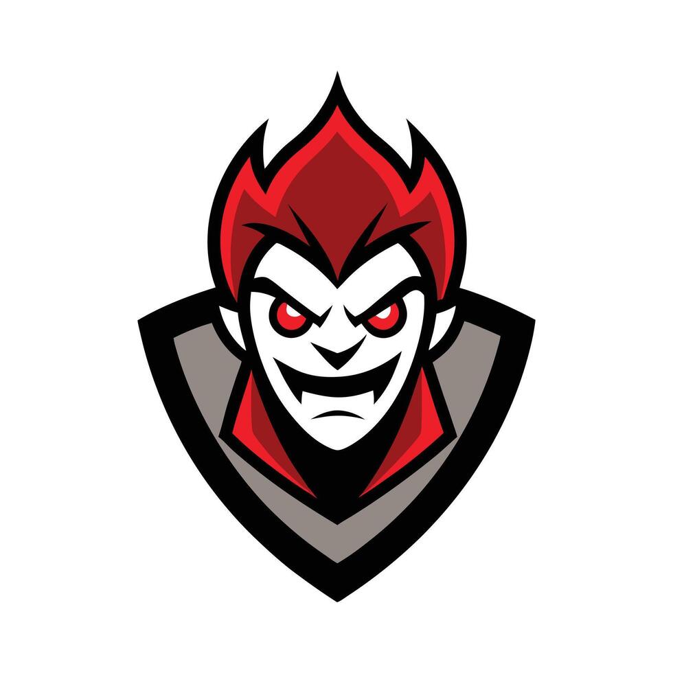 Bold Esport Logo Illustration with Simple White Background vector