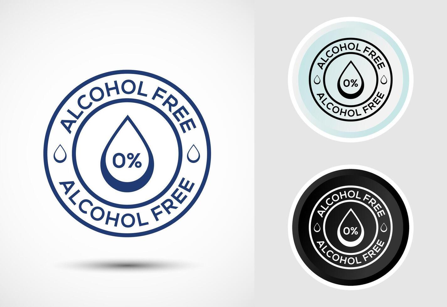 Alcohol Free Icon vector