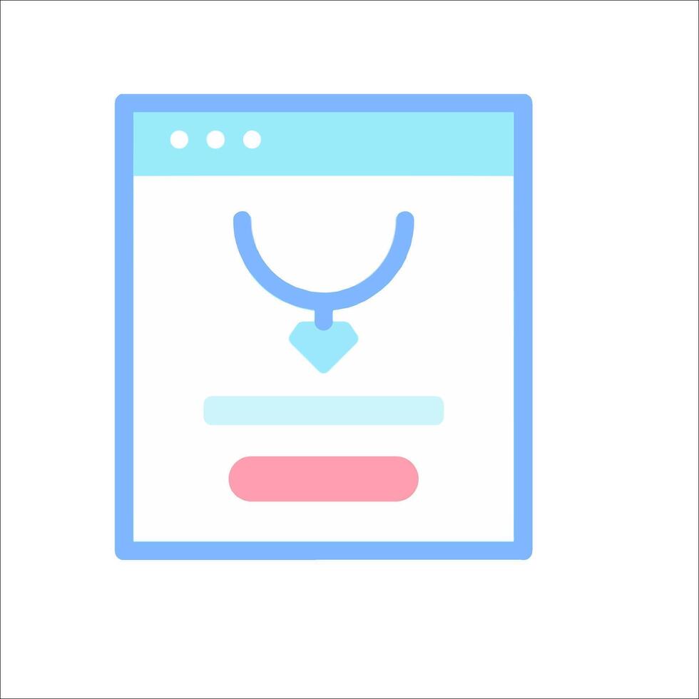 A website icon with a heart on it vector