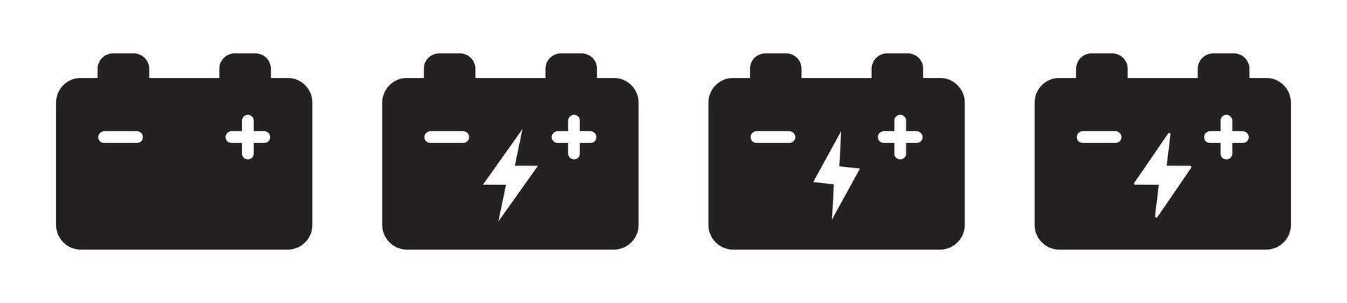 Car battery icon. Car accumulator icon. vector