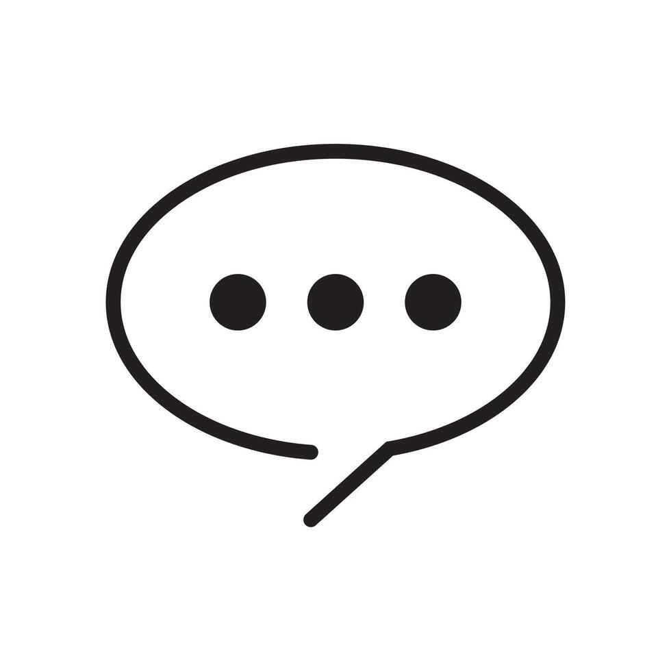 Chat icon. Talk speech bubble icon. Dialogue balloon icon. vector