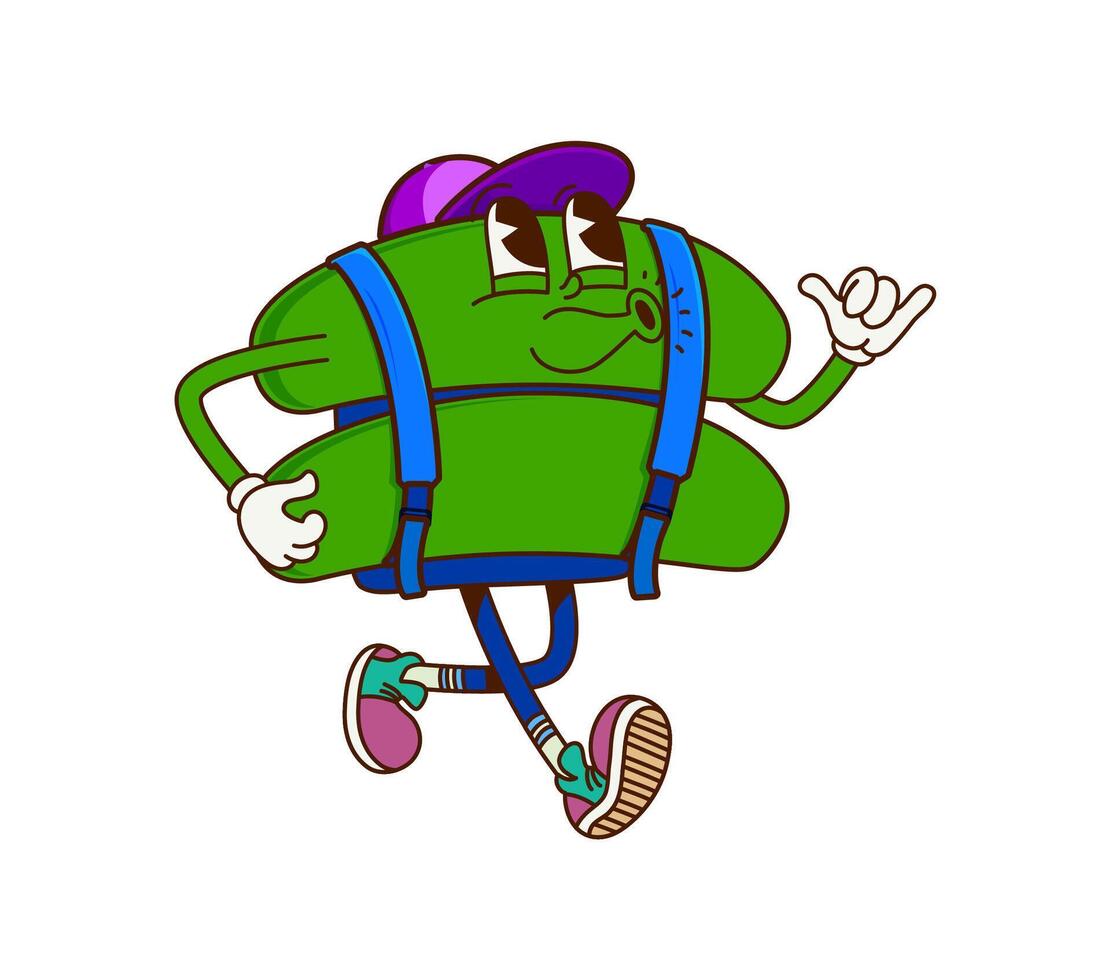 Cartoon number equation symbol groovy character vector