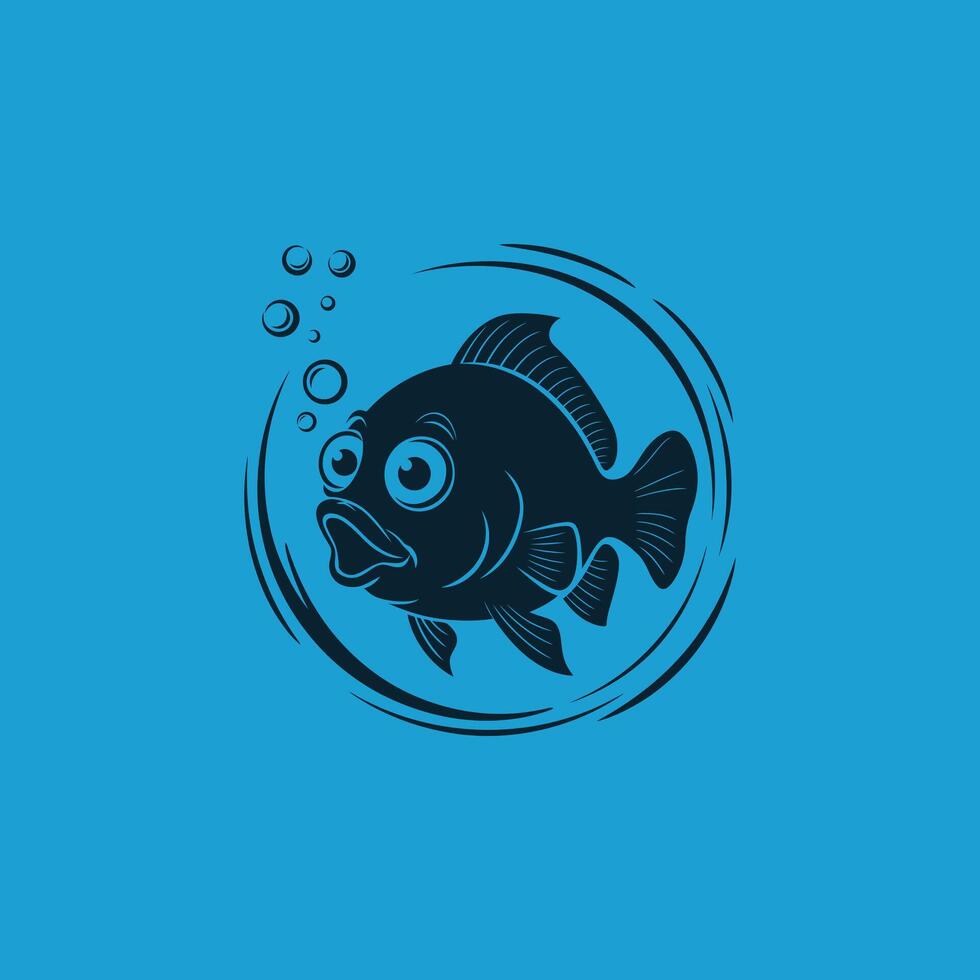 Fish logo design for fish aquarium fish aquarium fish logo design vector