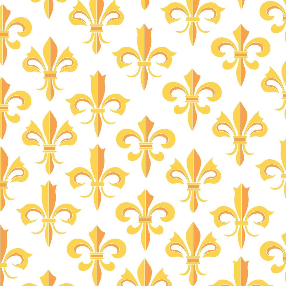 Fleur de lys symbol pattern background vector