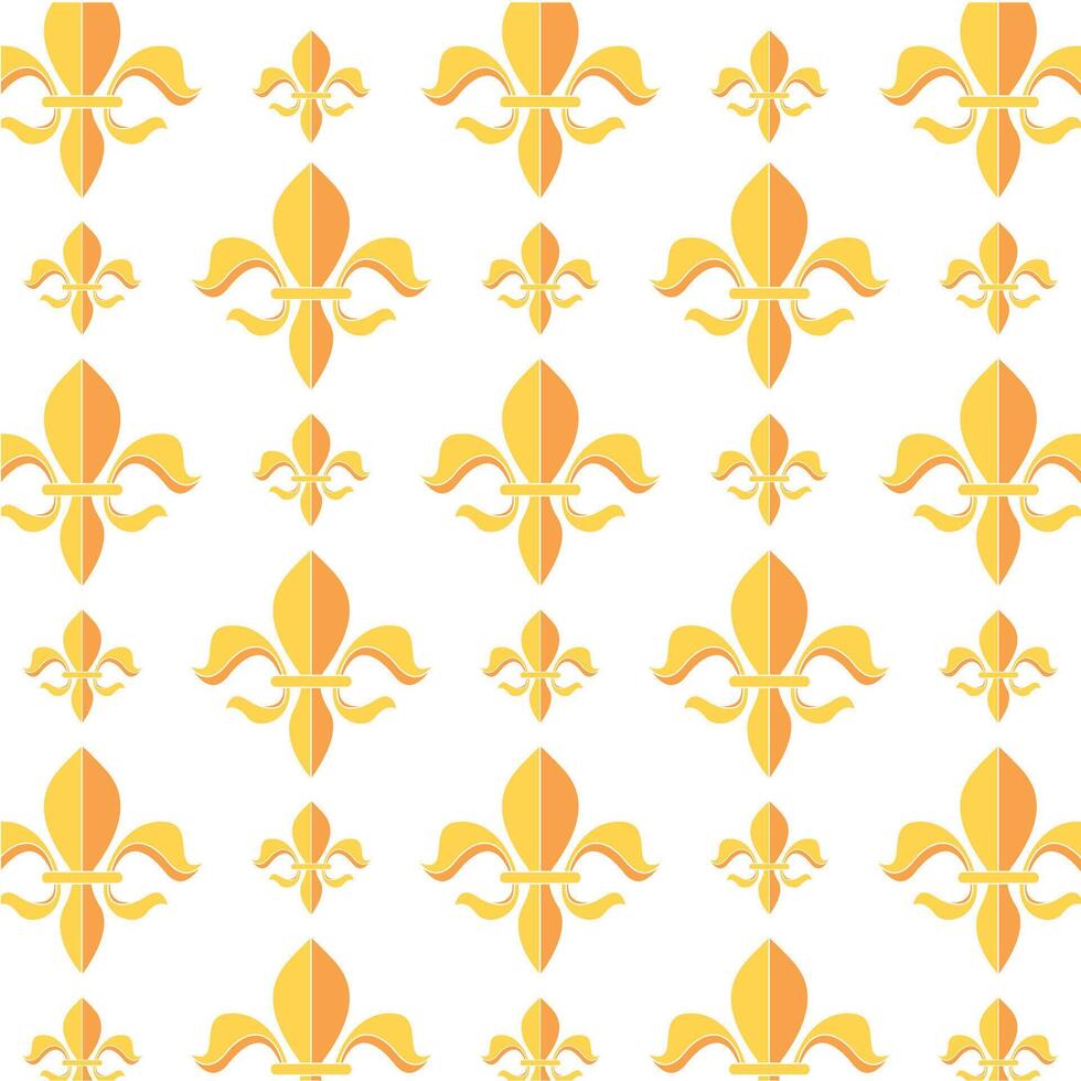 Fleur de lys symbol pattern background vector