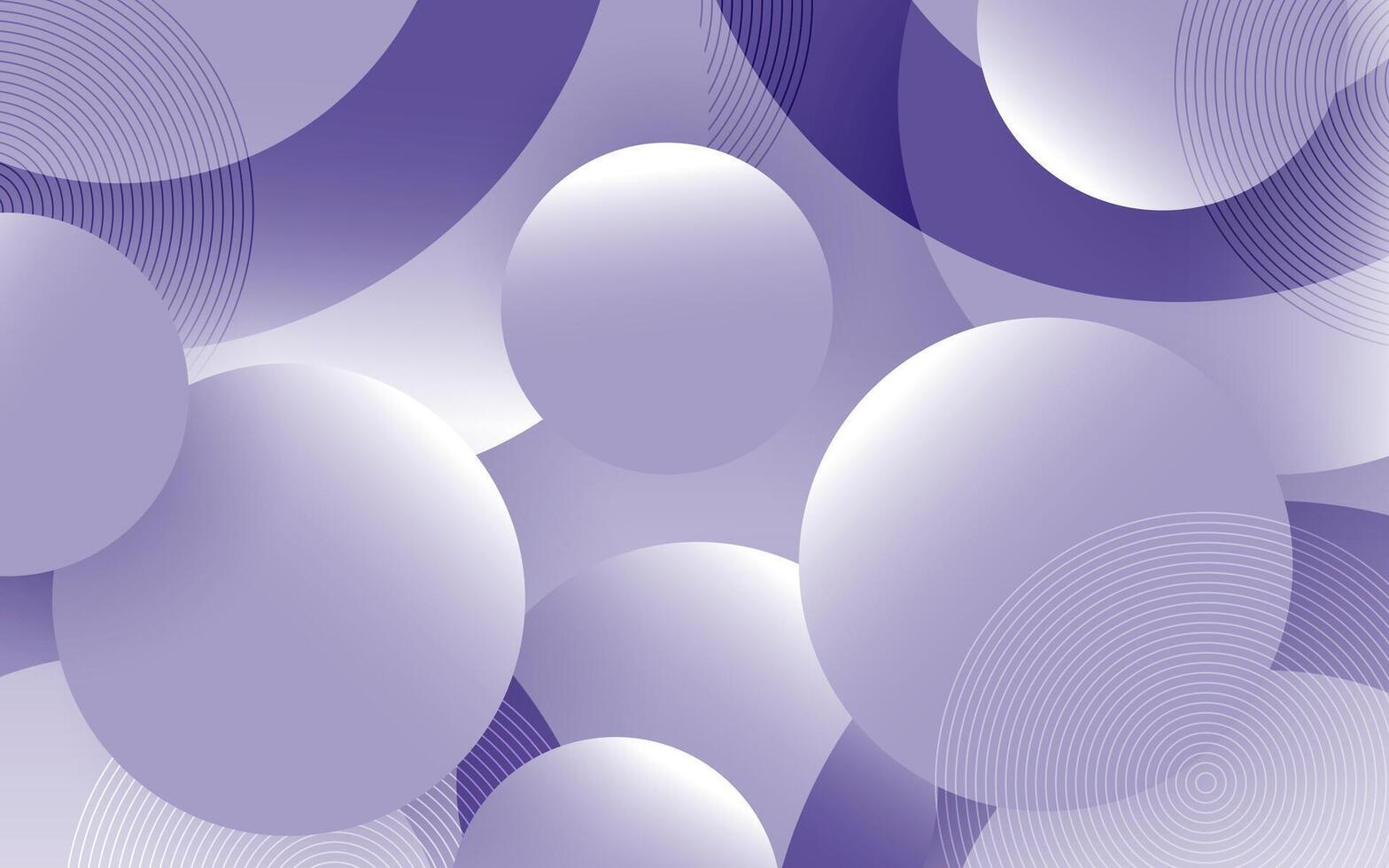 Modern Abstract White and Purple Background with Circle Shapes in Futuristic Concept vector