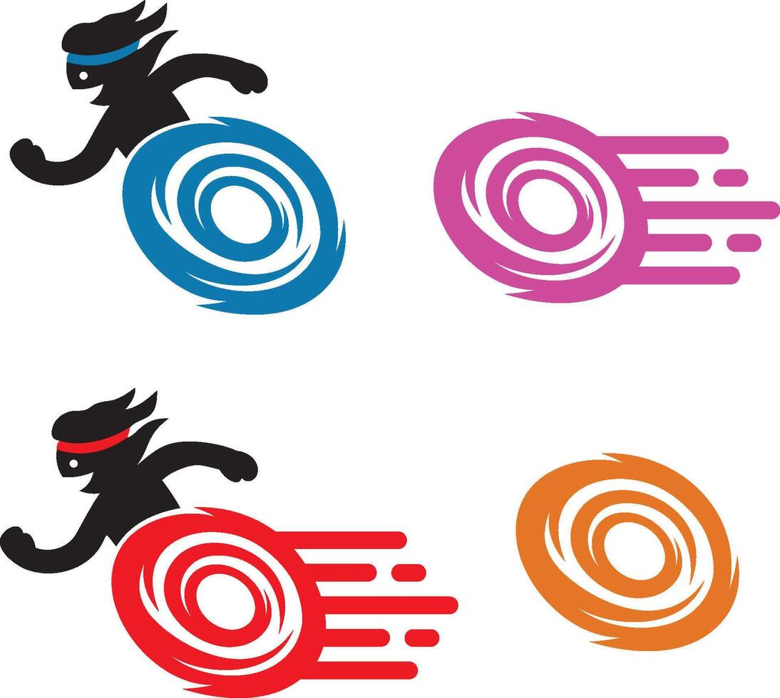 Fast Runner Sport Silhouette Illustration vector