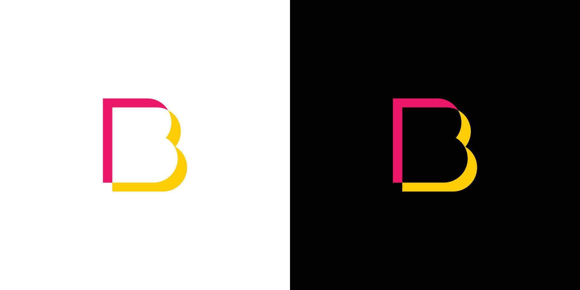 Modern and Unique B logo design vector
