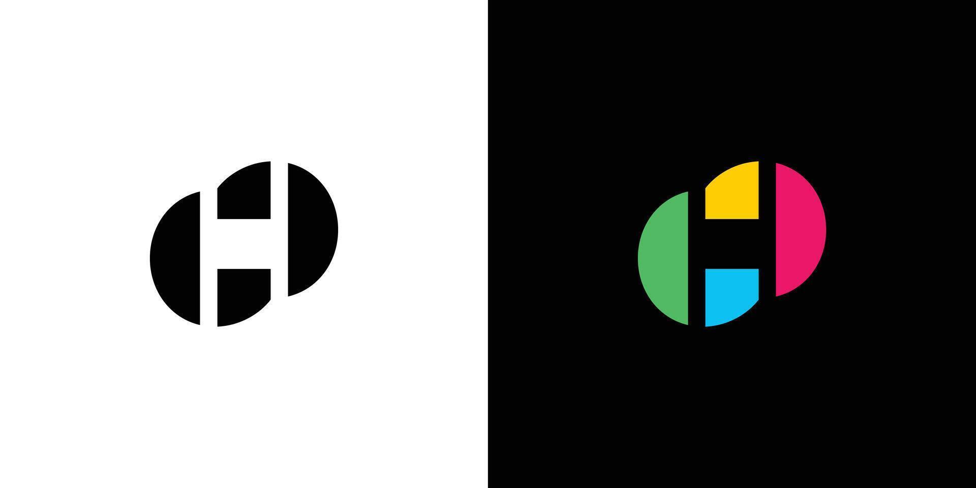 Modern and unique H logo design vector
