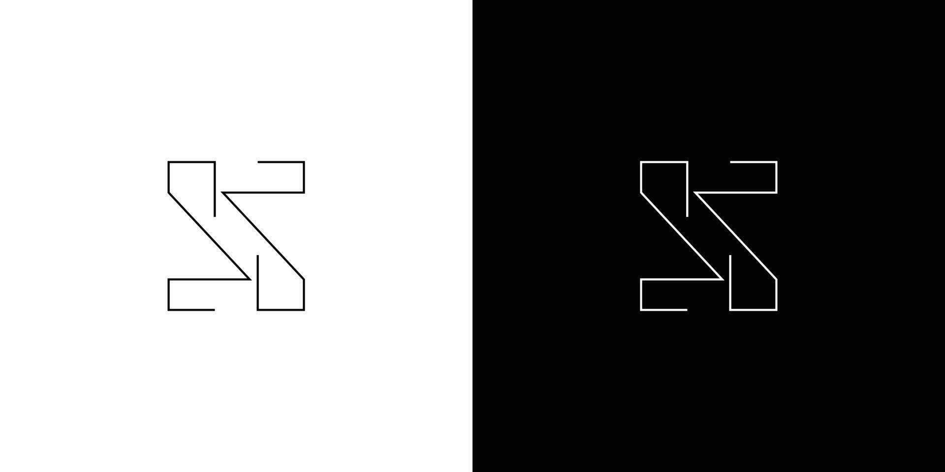 Modern and unique S logo design vector