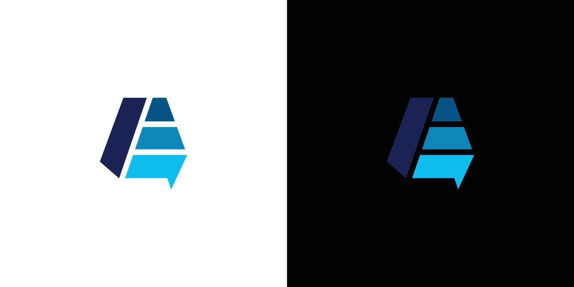 Sophisticated and modern initial A logo design vector