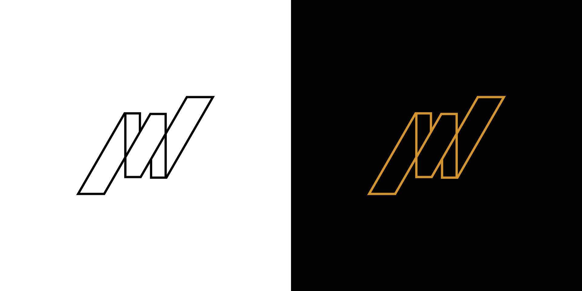 Modern and Unique MW logo design vector