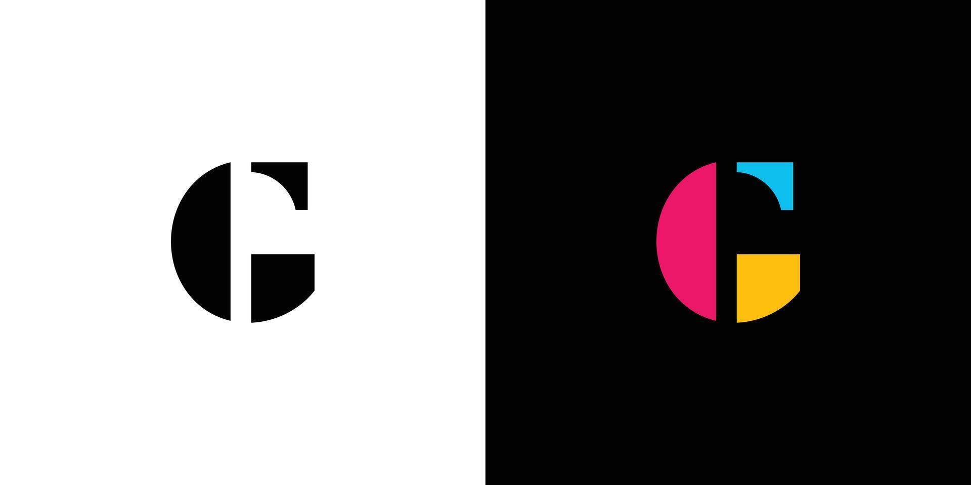 Modern and unique G logo design vector