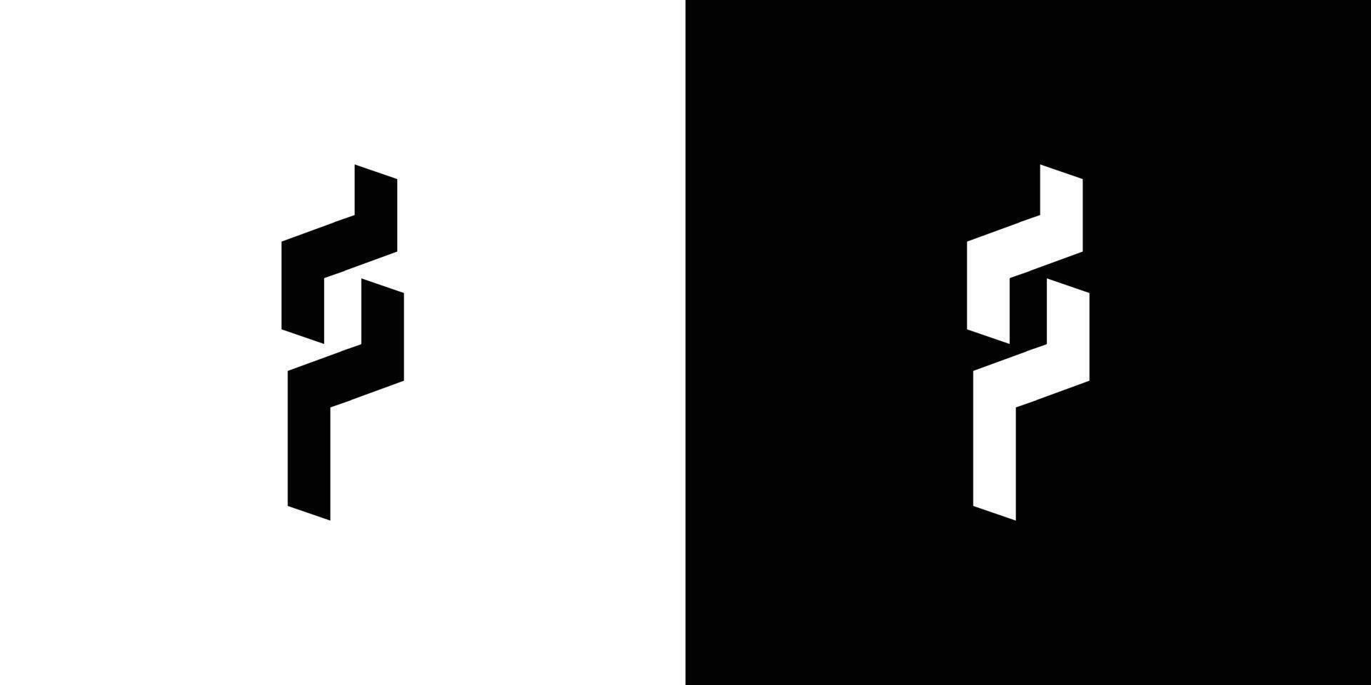 Modern and unique F logo design vector