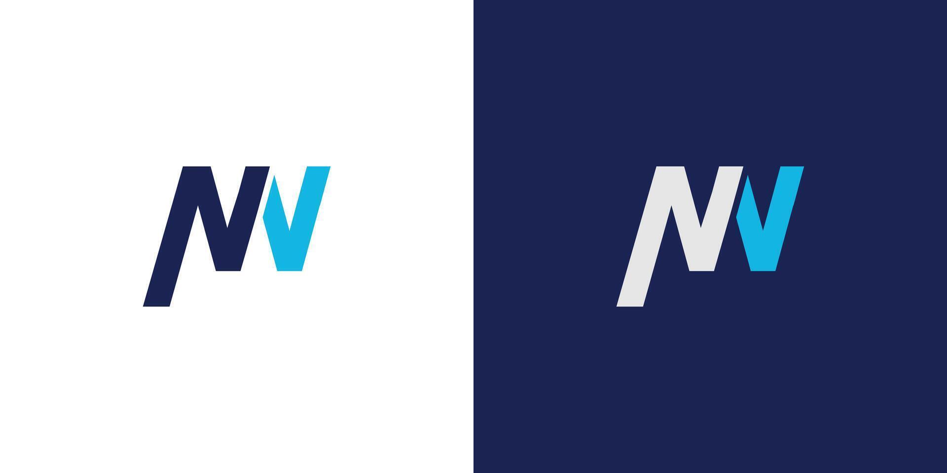 Modern and unique MW logo design vector