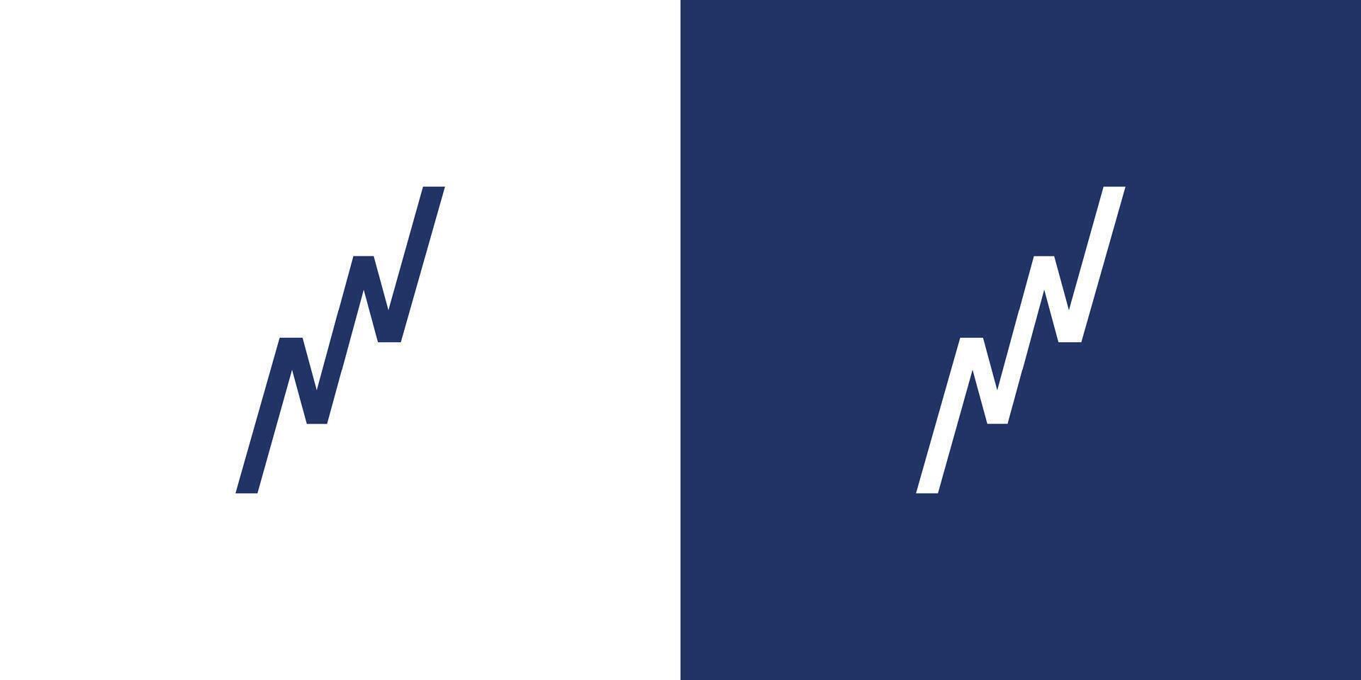 Modern and unique NN logo design vector